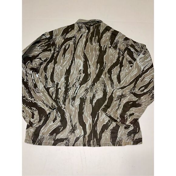 Vintage Ranger Camo Shirt L Men's Button-Front Hunting Camouflage 80s A34 - Picture 7 of 7